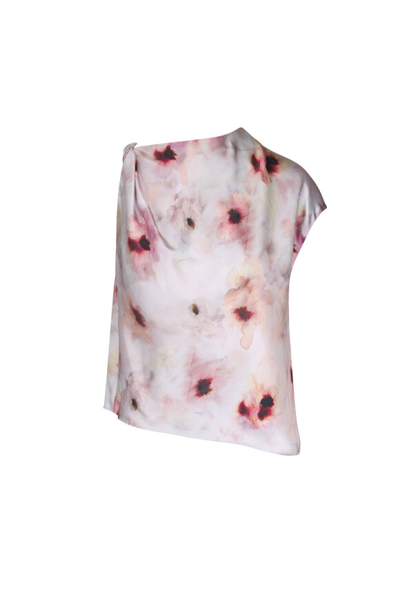 Vince Soft Peony Watercolor Floral Print Top - view 1