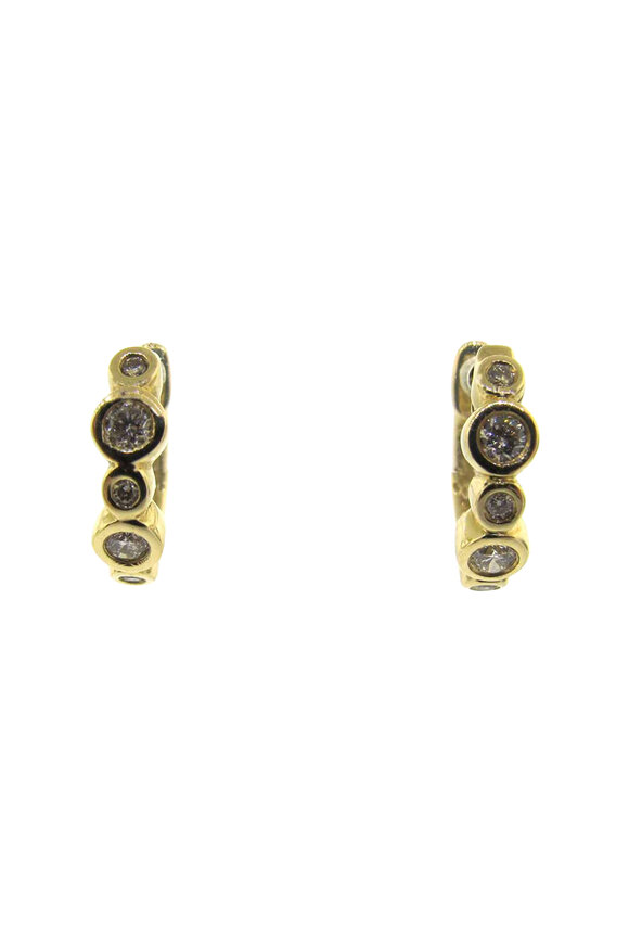 Loree Rodkin Tiny Round Hoop Earrings - view 1