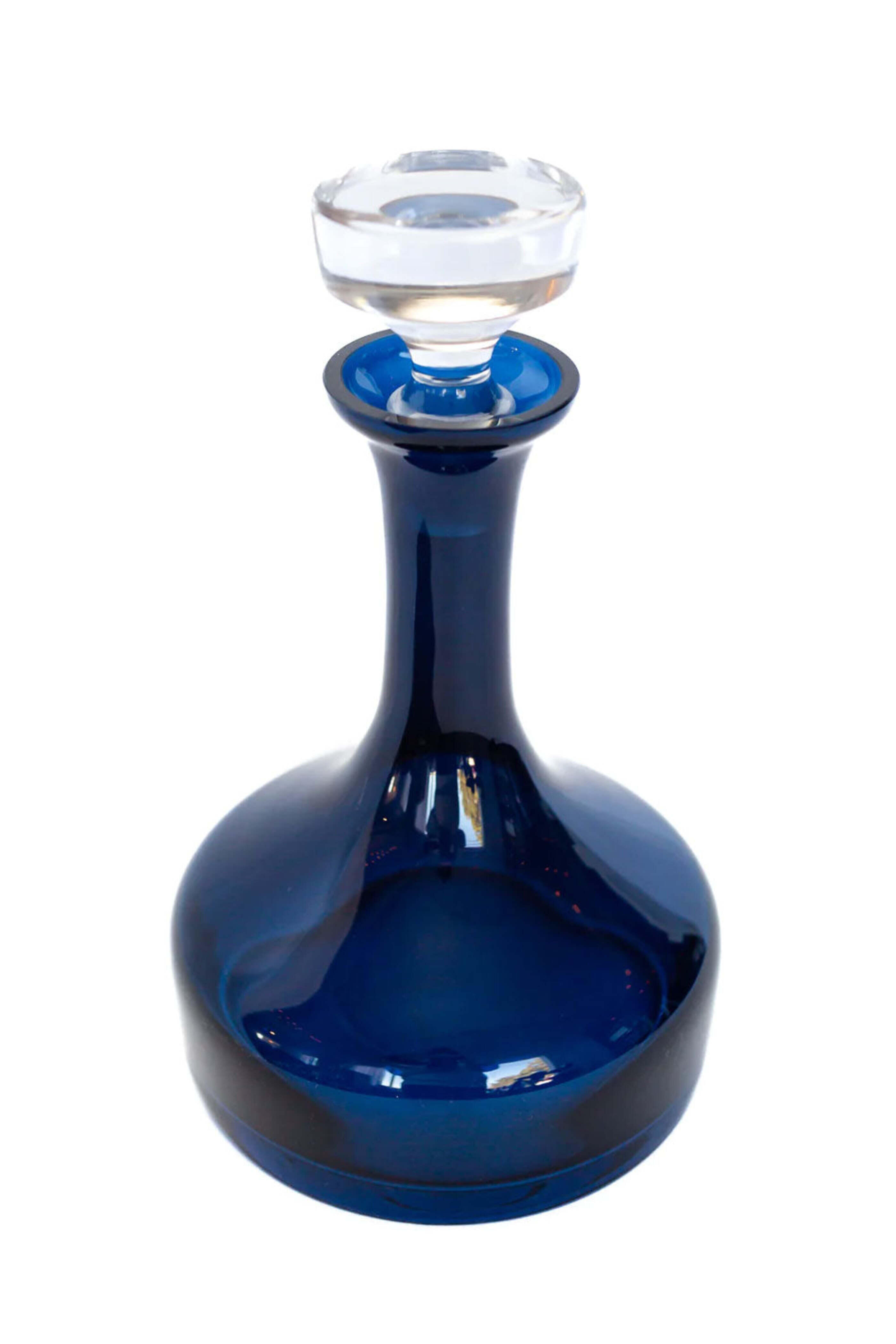 Estelle Colored Glass - Midnight Blue Vogue Decanter