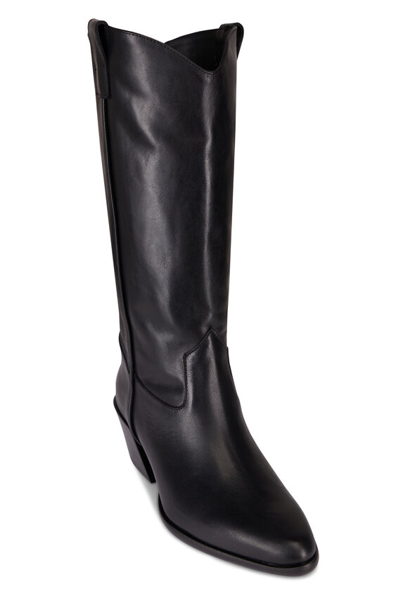 Staud Monty Black Leather Boot, 50mm - view 1