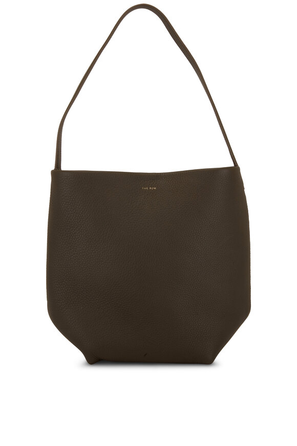 The Row - Park Olive Leather North South Tote