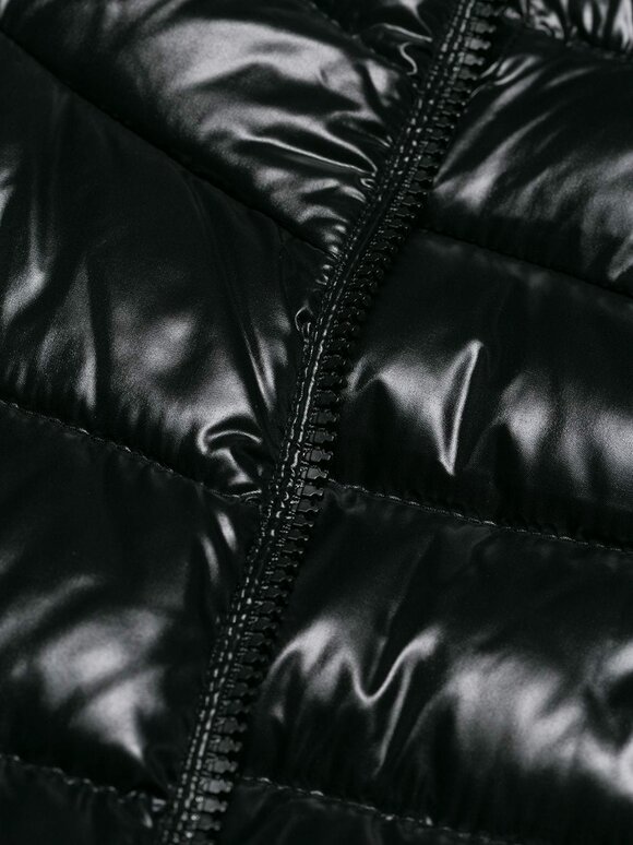 Moncler - Faucon Black Shiny Puffer Coat