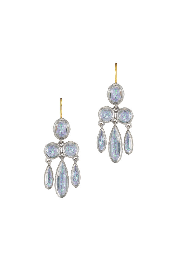 Larkspur & Hawk Bride Bliss Iridescent Girandole Earrings