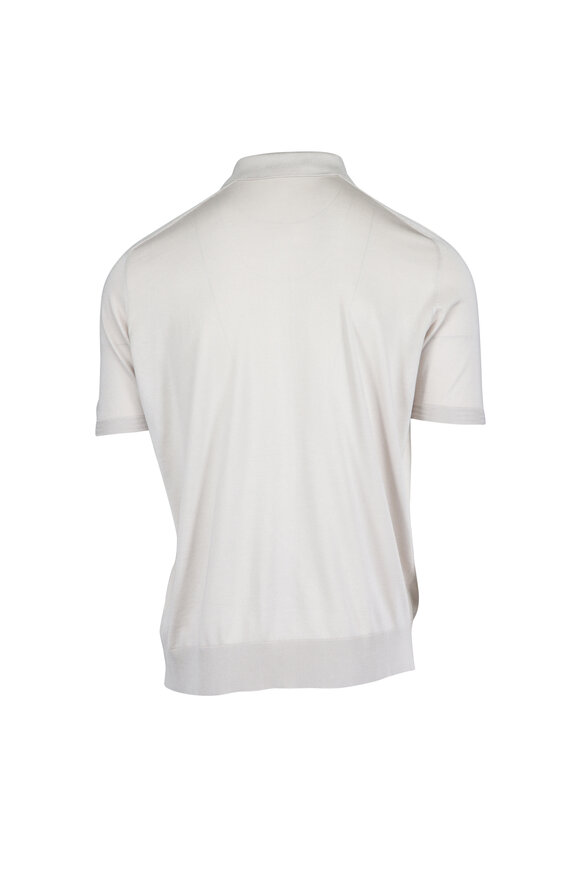 Colombo Sand Short Sleeve Quarter Zip Sweater - view 2