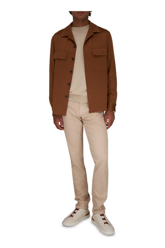 Zegna - Vicuna Brown Cashmere Overshirt