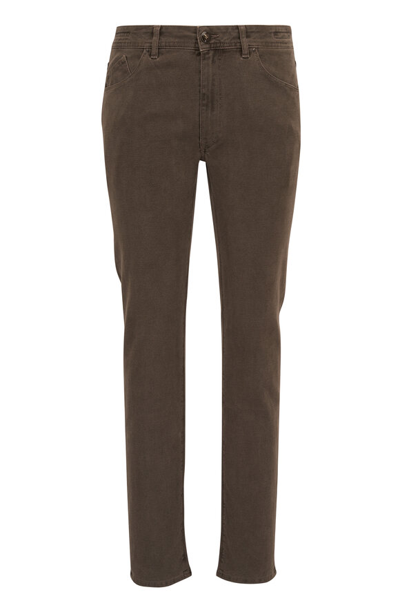 Barmas - Dean Olive Green Five Pocket Pant | Mitchell Stores