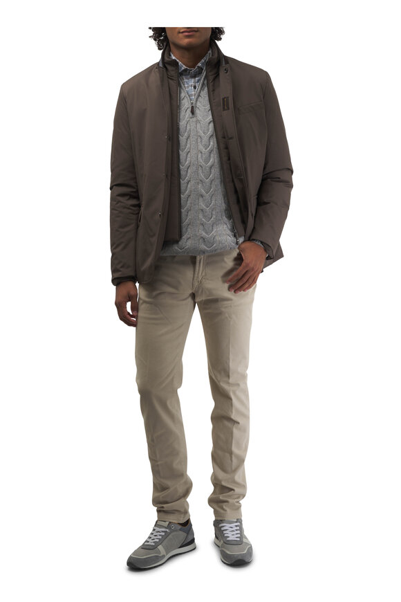 Moorer - Taupe Down Blazer