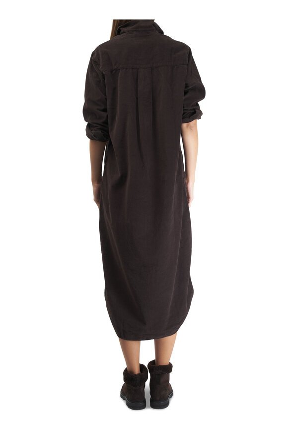 Frank & Eileen - Rory Brown Corduroy Maxi Shirtdress