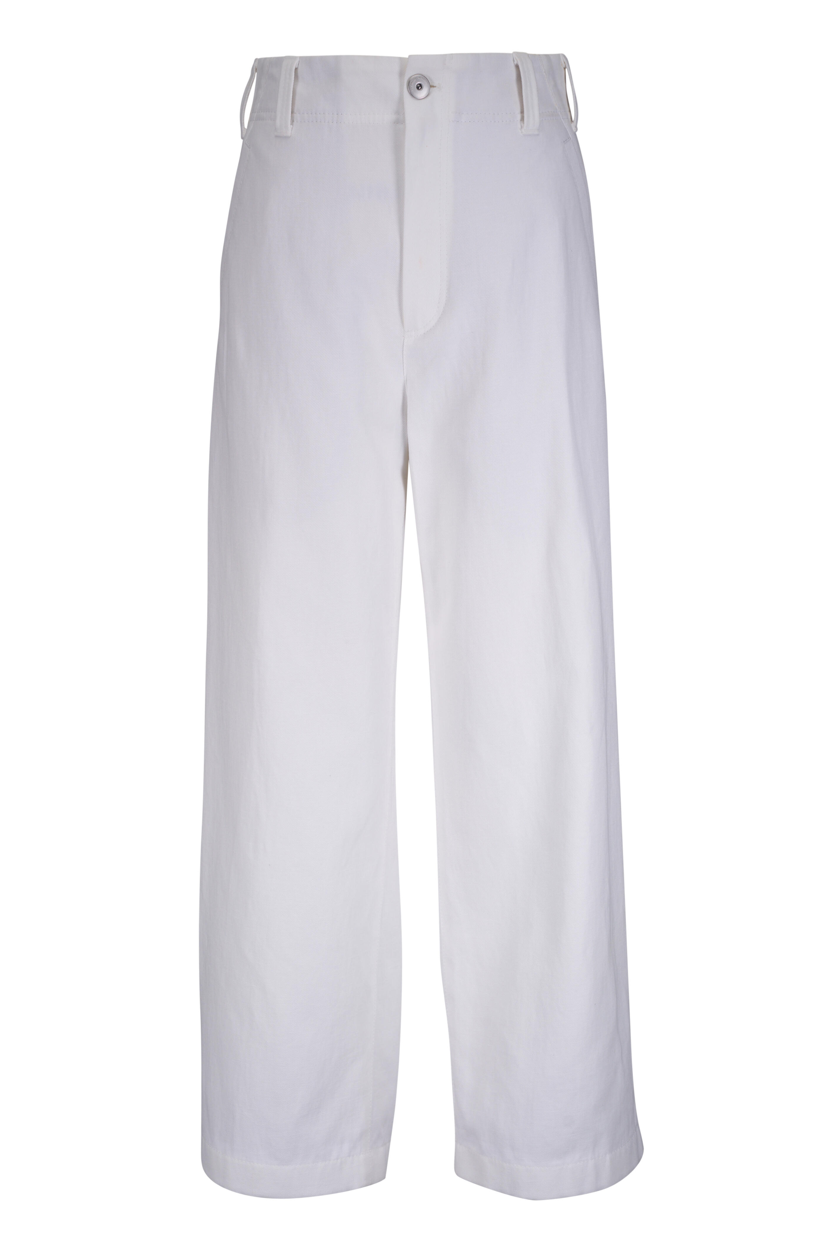 Brunello Cucinelli - Natural Cotton Bull Straight-Leg Ankle Jeans