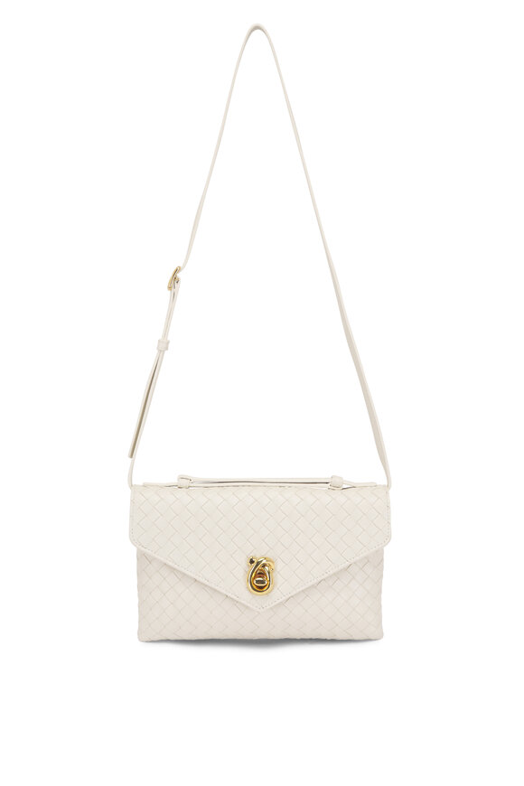 Bottega Veneta - Porridge Mini Woven Cassette Crossbody Bag