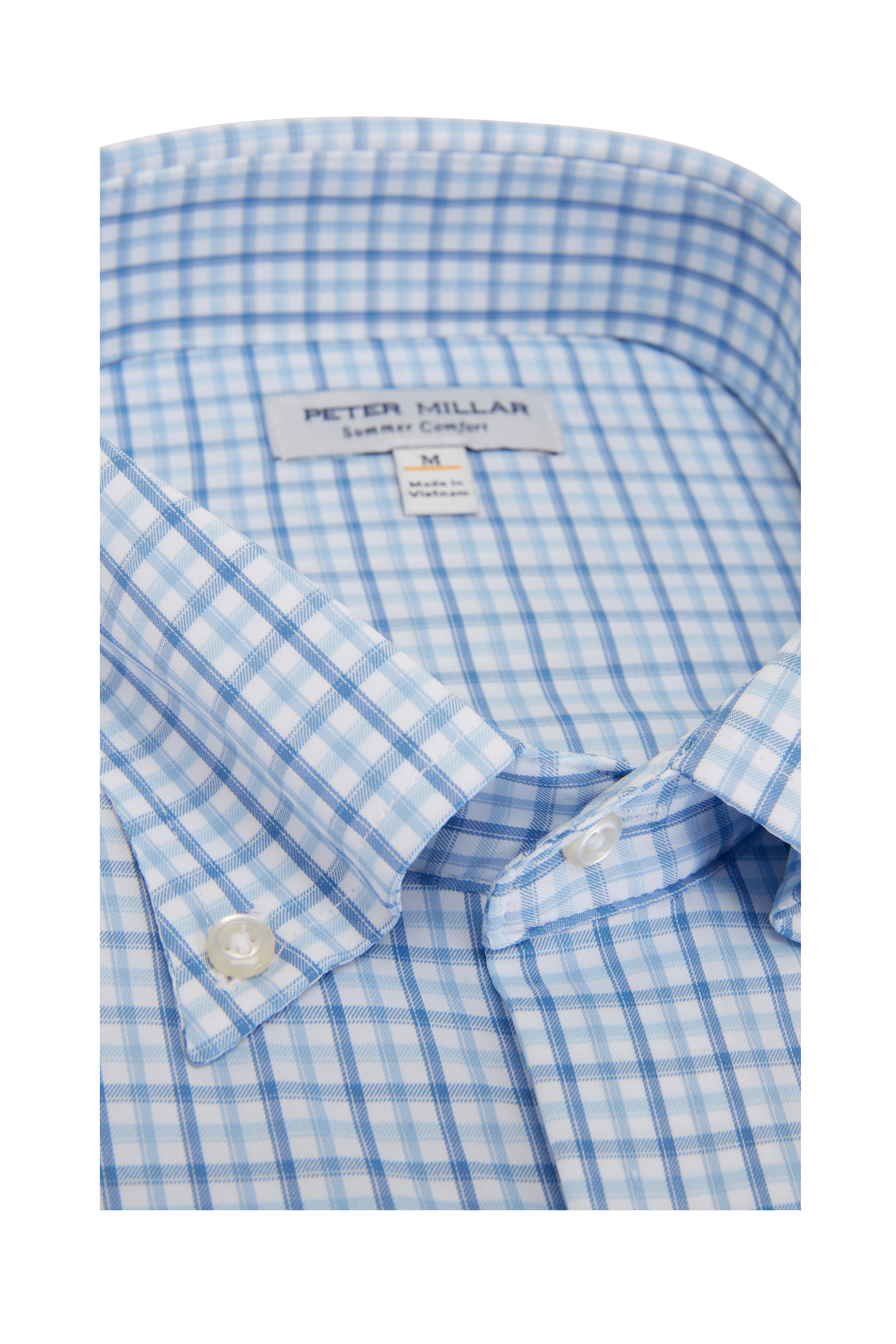 Peter Millar - Daventry Performance Twilight Blue Sport Shirt - view 3