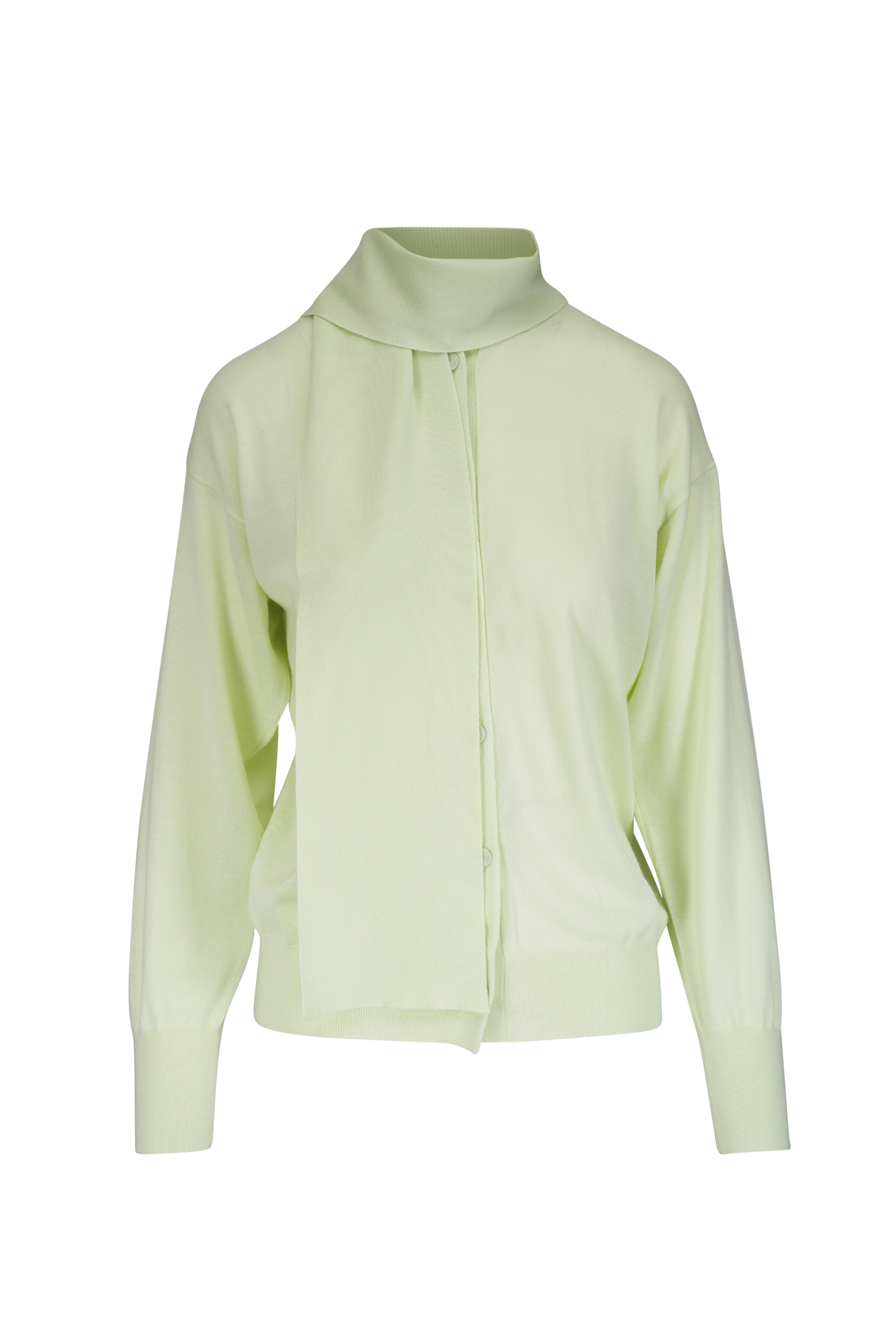 Jil Sander - Pear Cashmere Scarf Cardigan