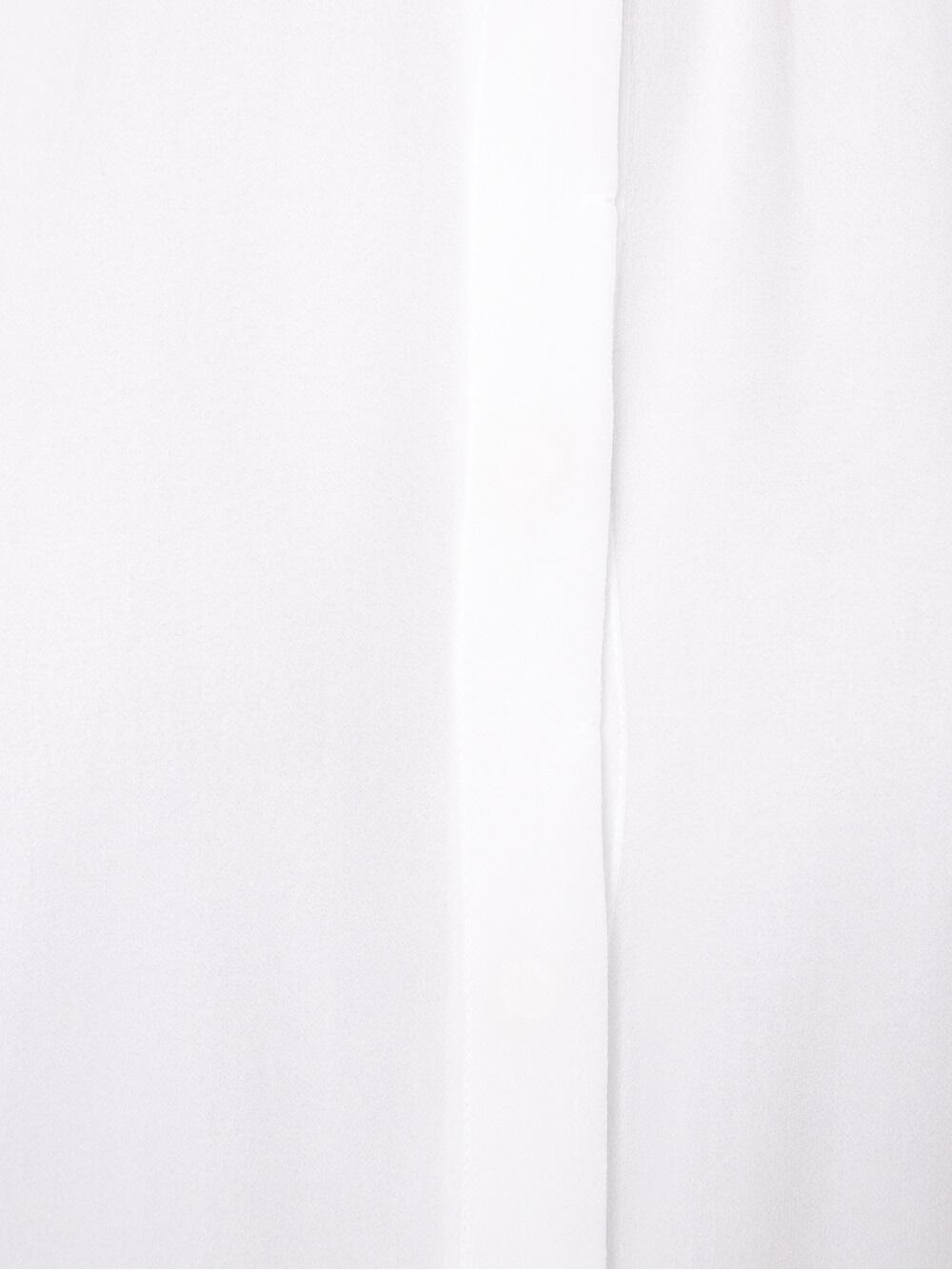 Brunello Cucinelli - White Silk Chiffon Double Layer Sleeveless Blouse