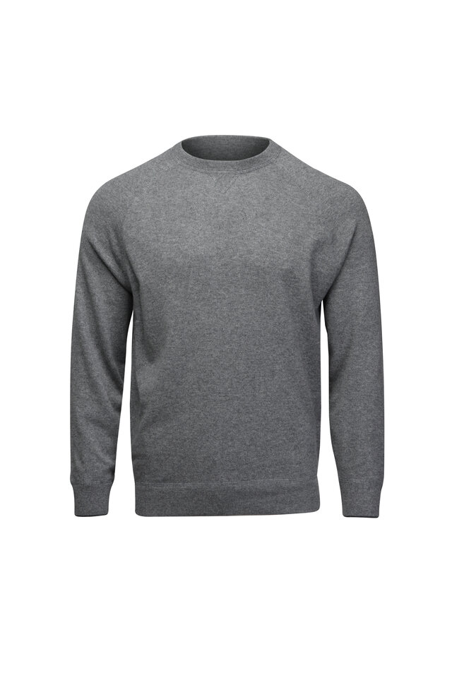 BRUNELLO CUCINELLIパーカ Brunello Cucinelli - Charcoal Gray Cashmere Quarter Zip Pullover
