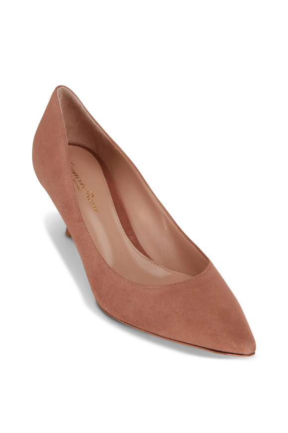 Gianvito Rossi Gianvito Praline Suede Pump, 55mm - view 1