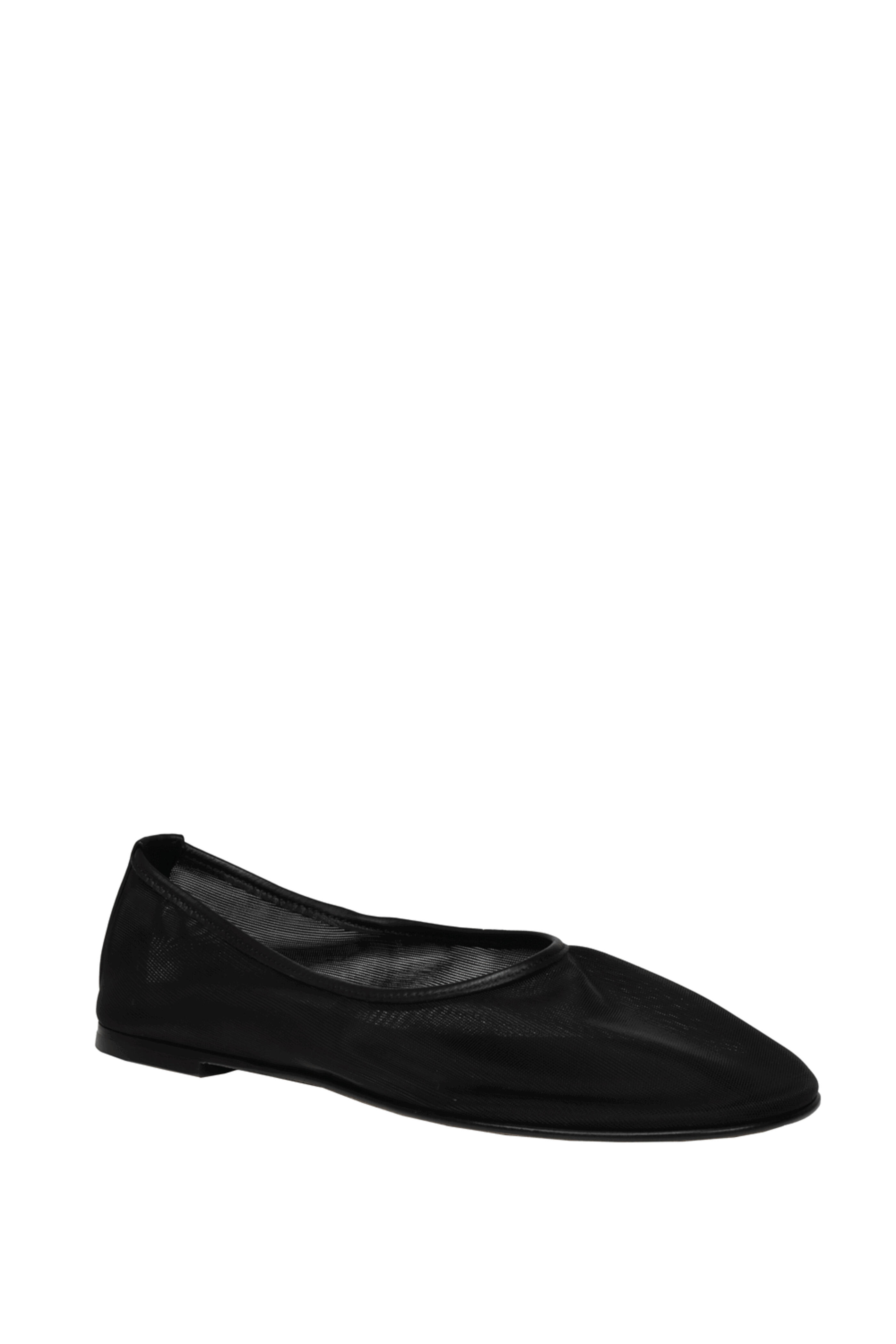 Dear Frances - Ballet Mesh Flat in Black