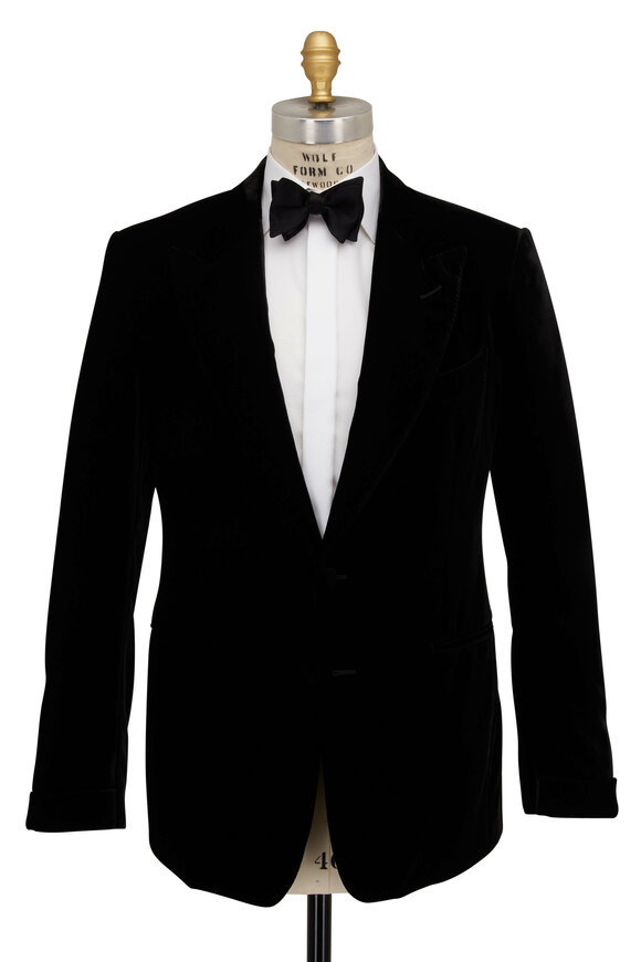 Tom Ford - Shelton Black Velvet Dinner Jacket