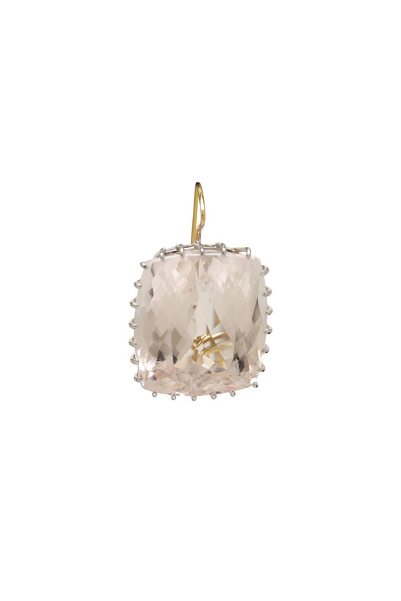 Renee Lewis Kunzite & Morganite Drop Earrings - view 3