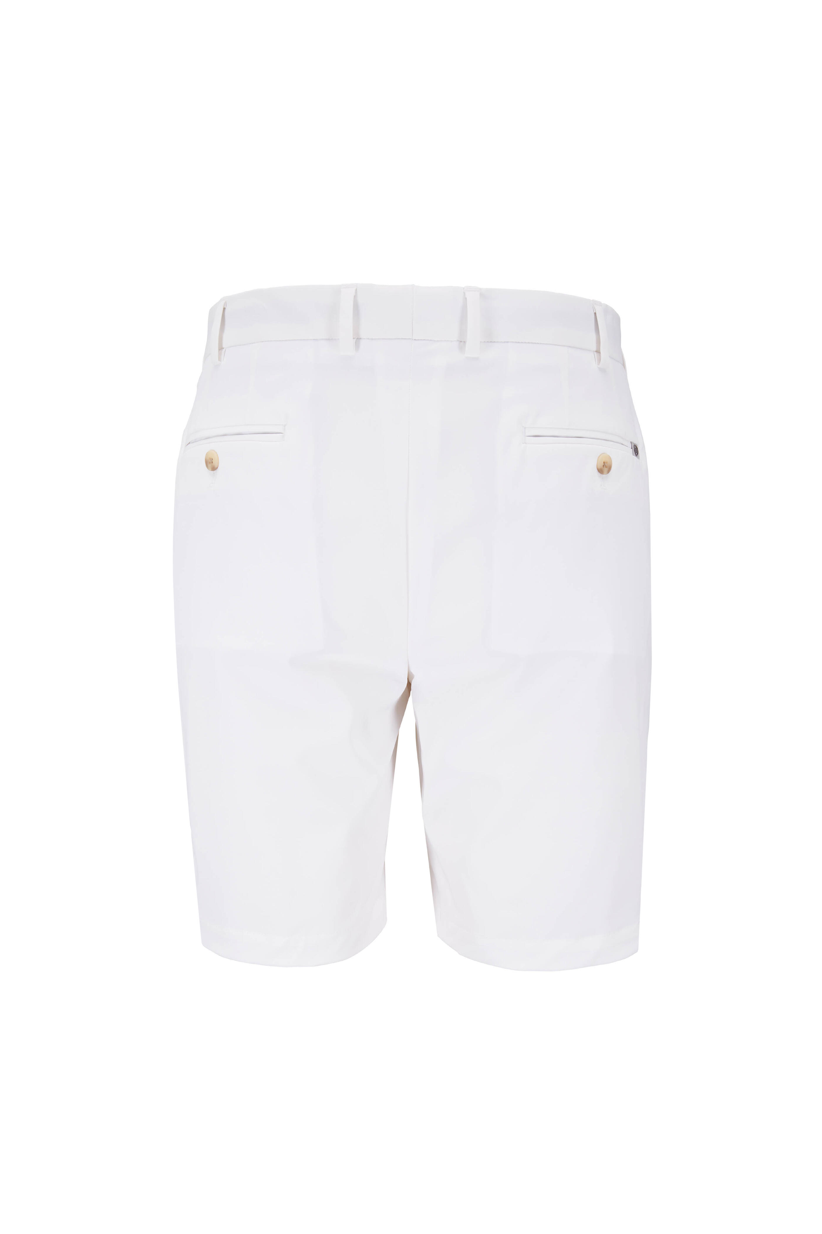 Peter Millar - White High-Twist Performance Twill Shorts