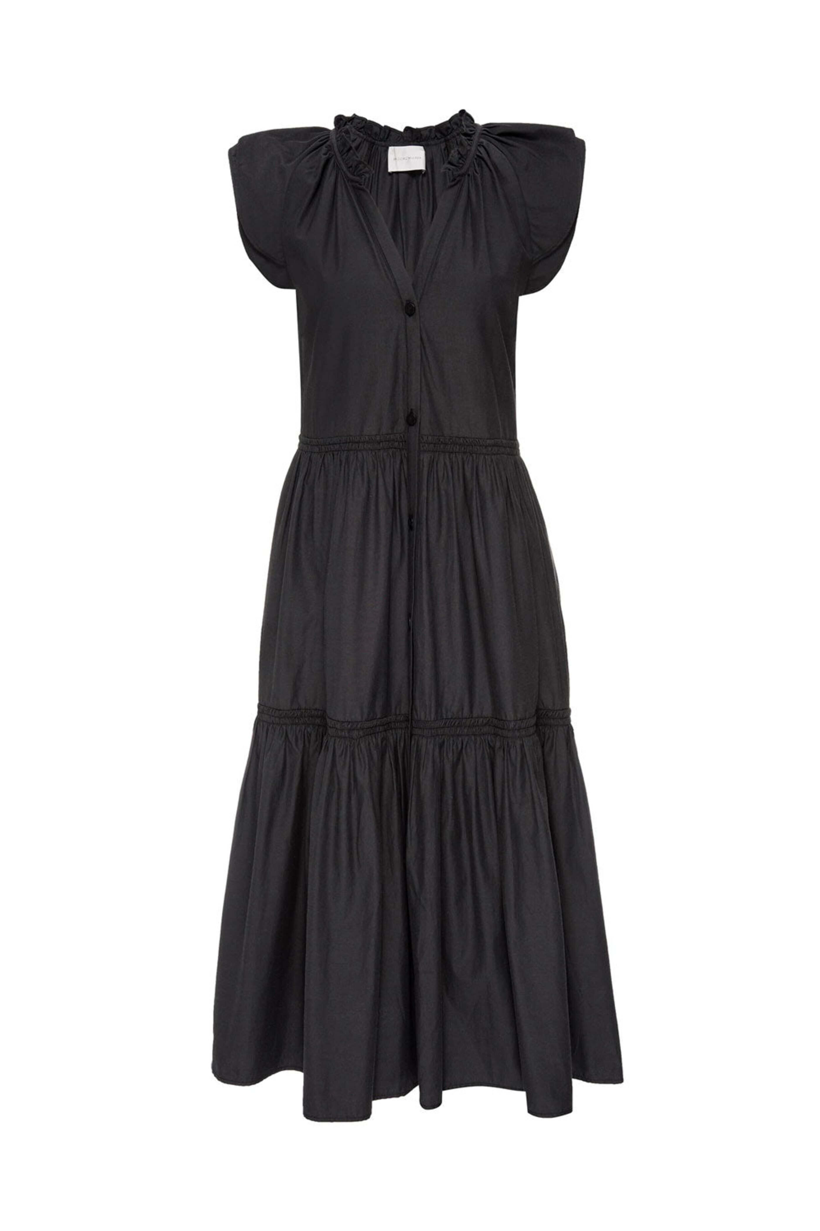 brochu walker dresses Lori Sleeveless Dress in Black Onyx, M Center back length is 50. Brochu Walker The Havana Dress