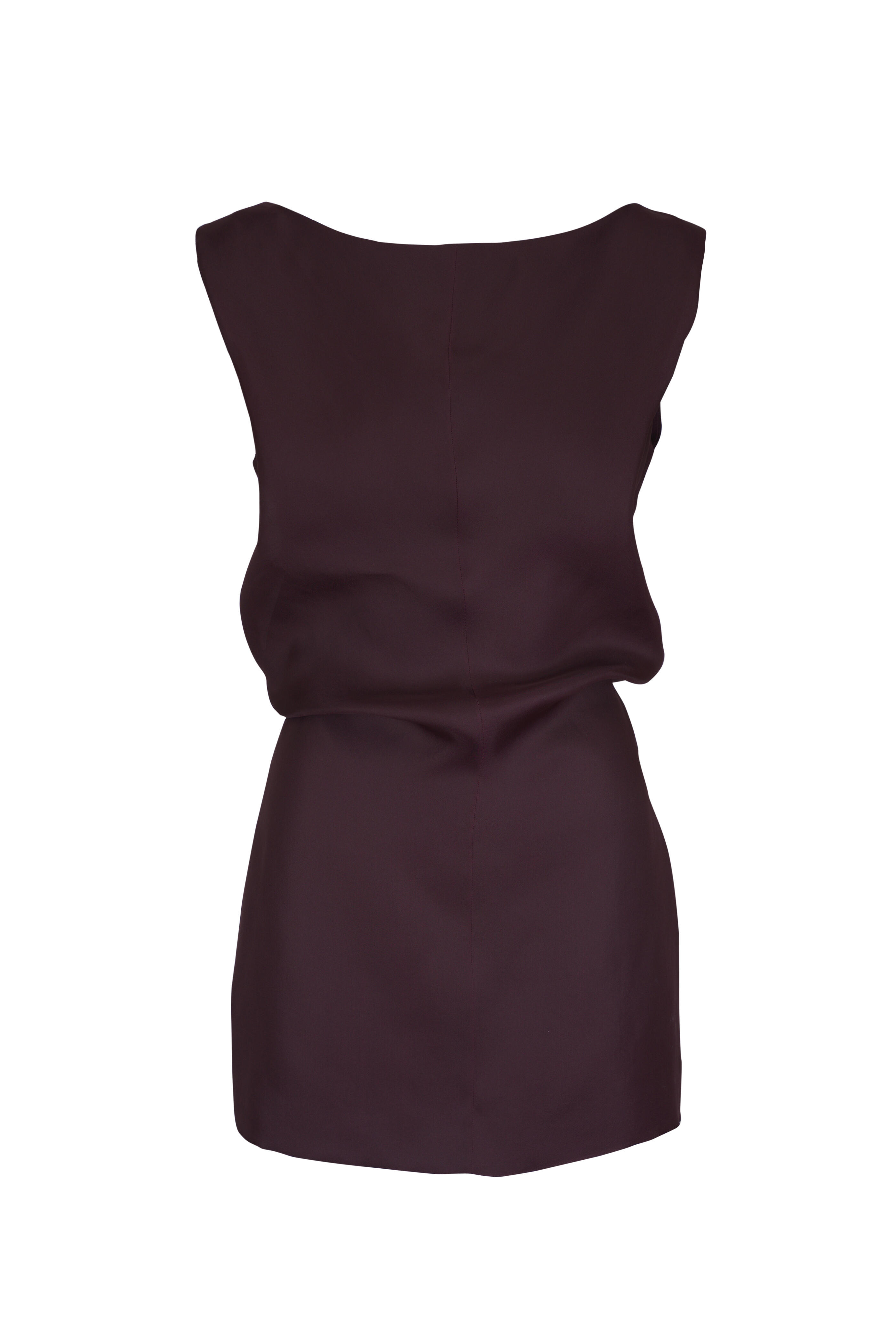 Khaite - Toma Dark Purple Organza Silk Minidress