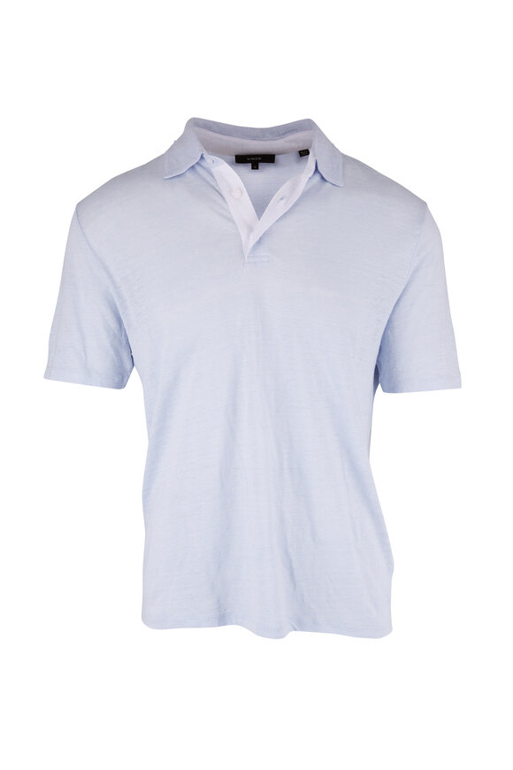 Vince - Lucent Blue Linen Polo