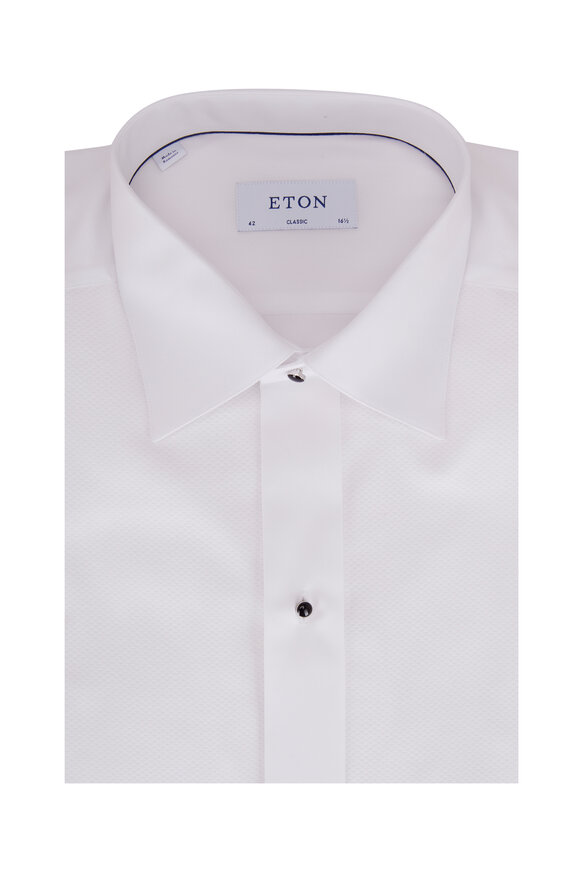 Eton Classic White Piqué Dress Shirt