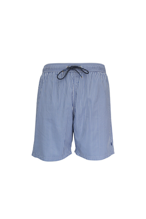 Paul & Shark Blue Stripe Swim Trunks