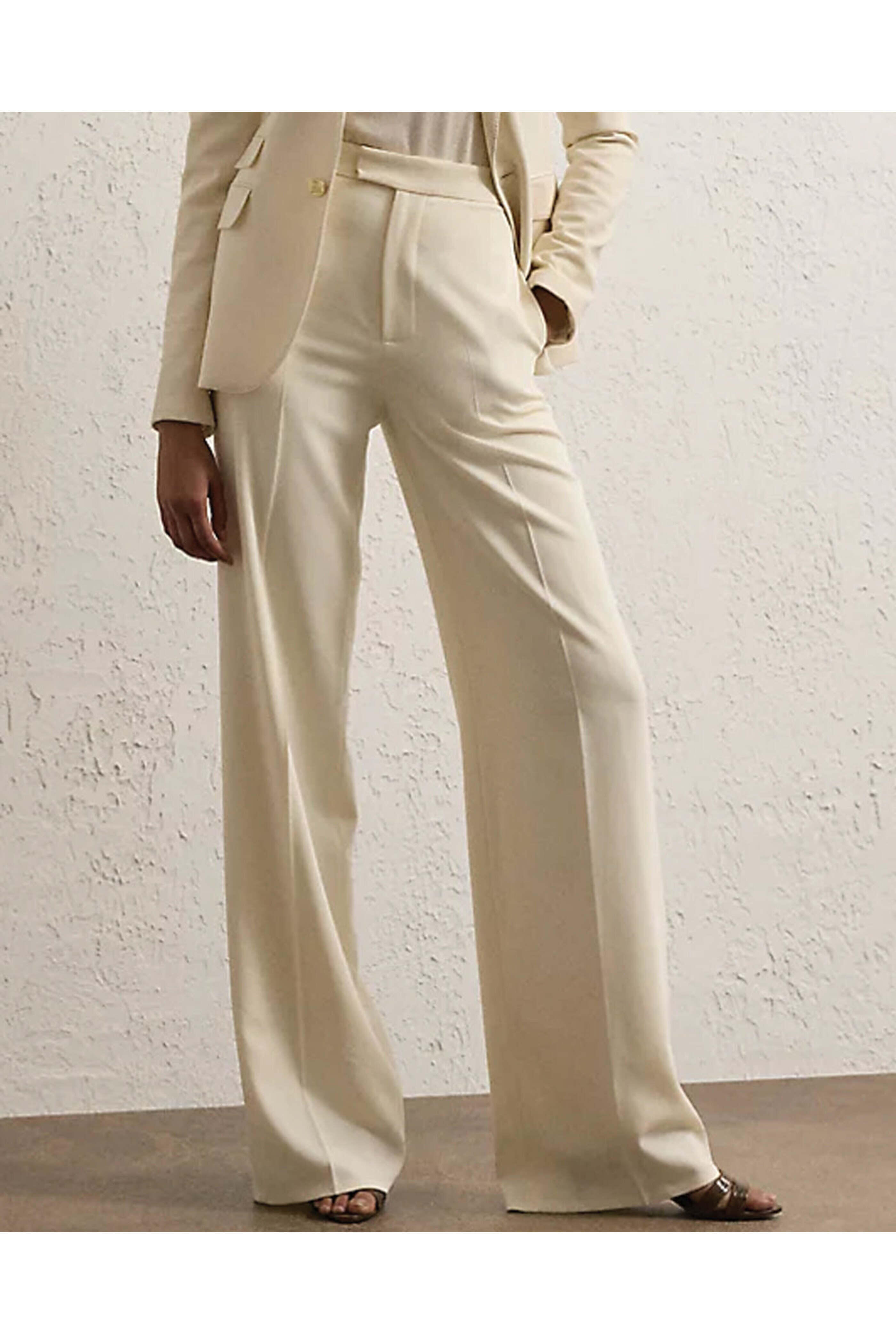 Ralph Lauren - Lux Cream Wool Dean Pant | Mitchell Stores