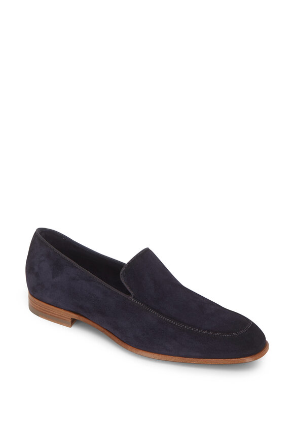 Bruno Magli - Ivan Navy Blue Suede Loafer