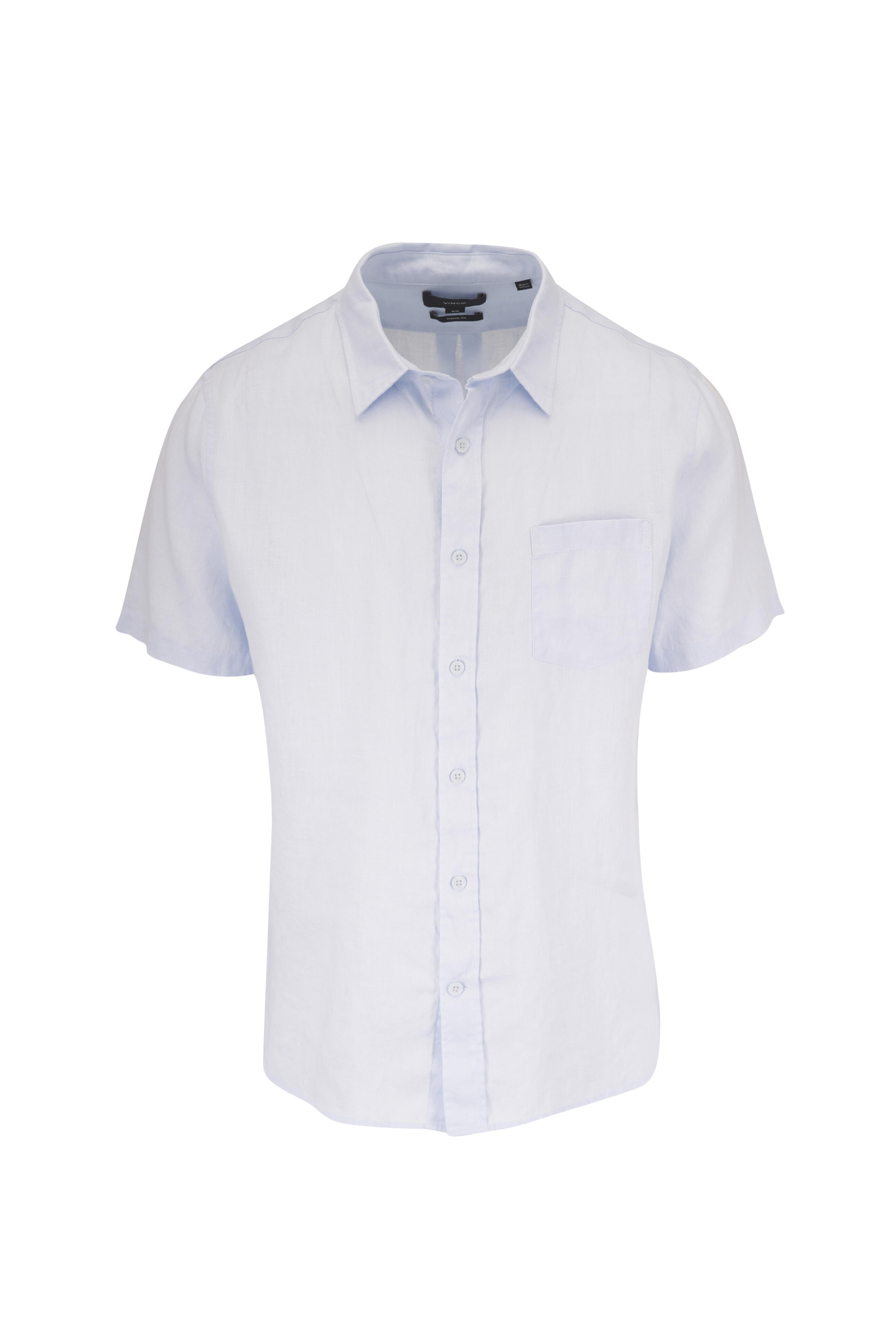 Vince - Glacier Linen Button Up Shirt - view 1