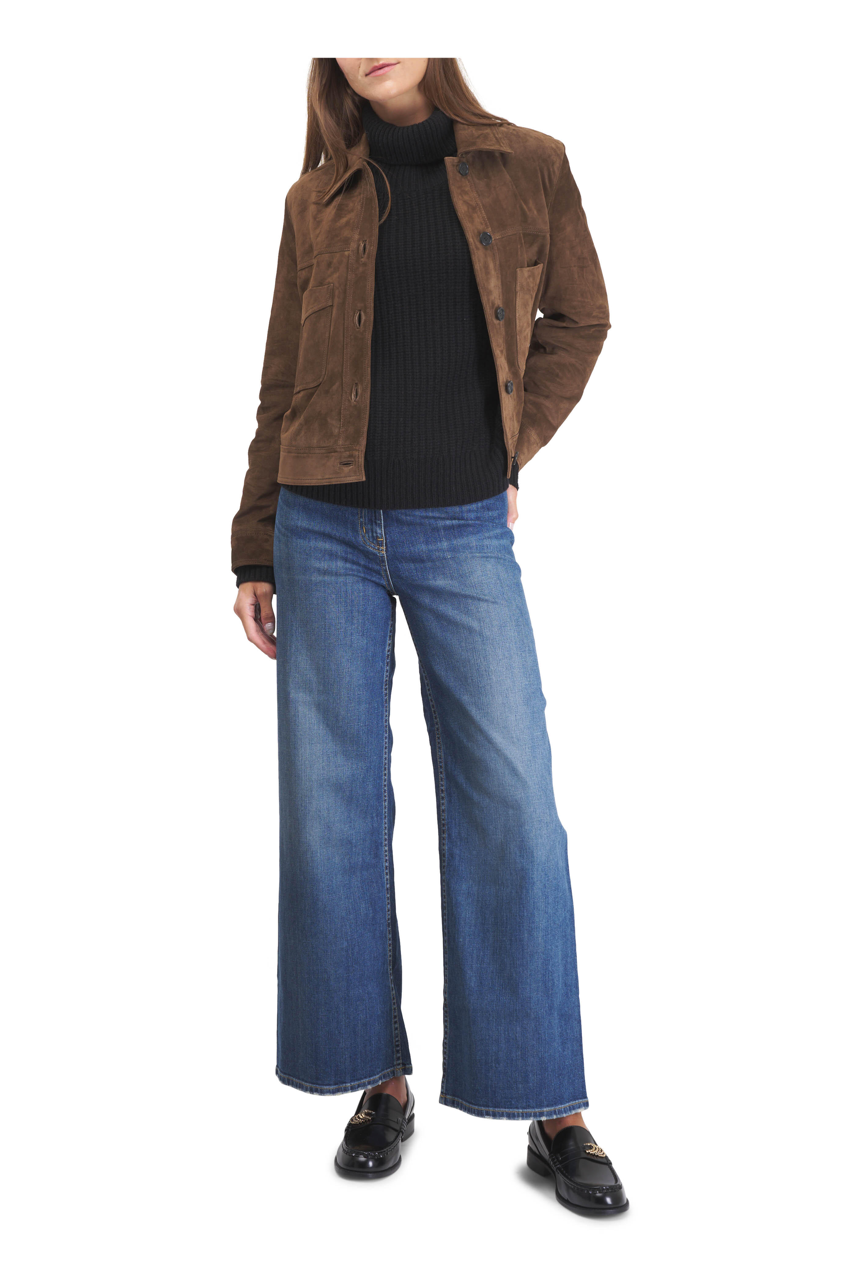 Nili Lotan - Susannah Hazelnut Suede Jacket