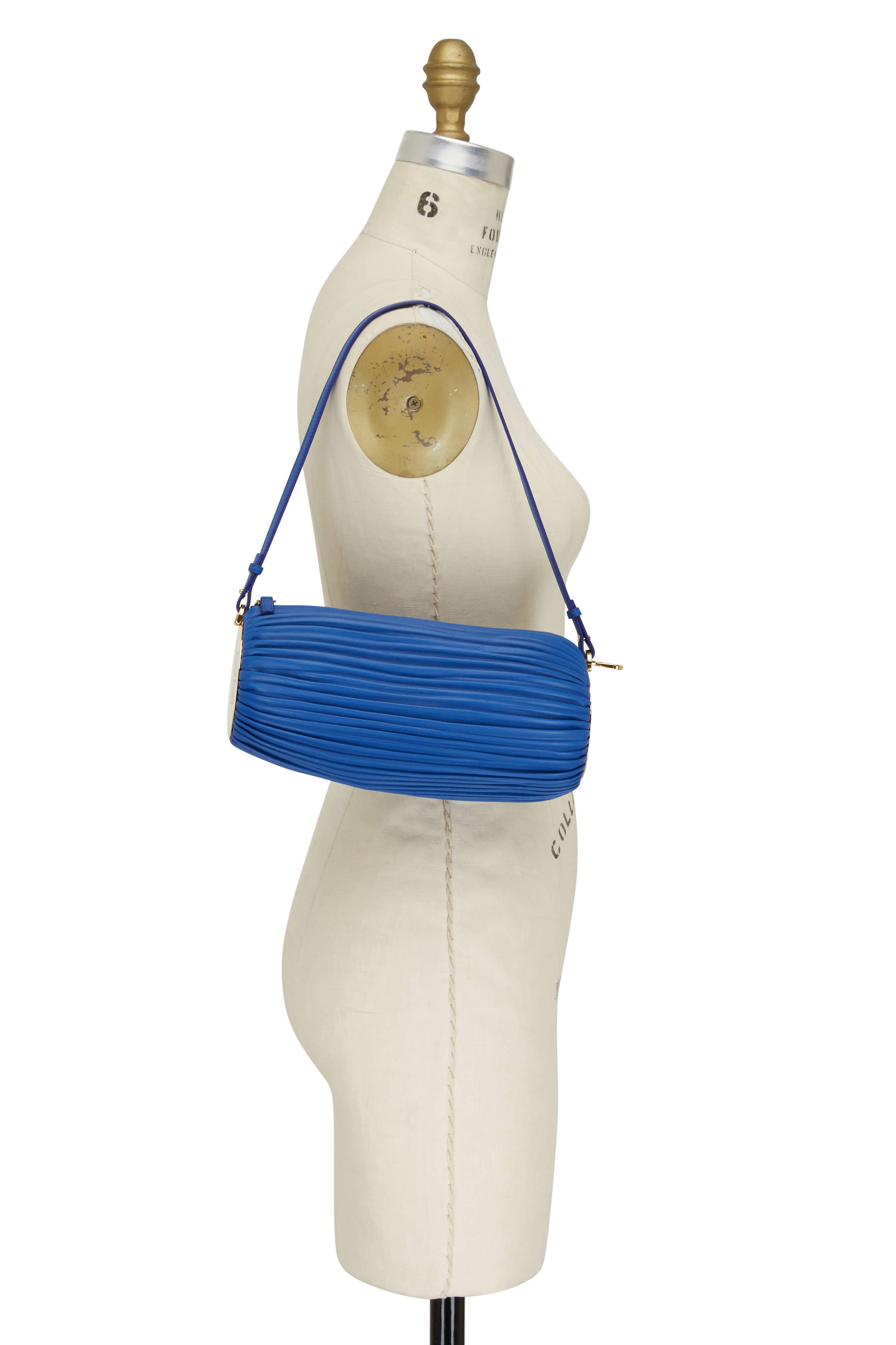Loewe - Bracelet Royal Blue Leather Pouch Bag | Mitchell Stores