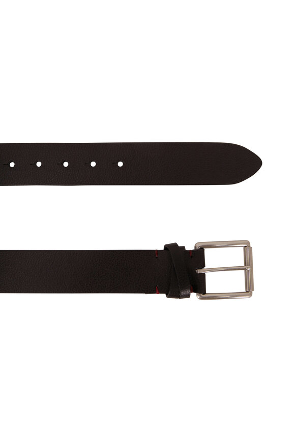 Torino - Black Grained Leather Belt