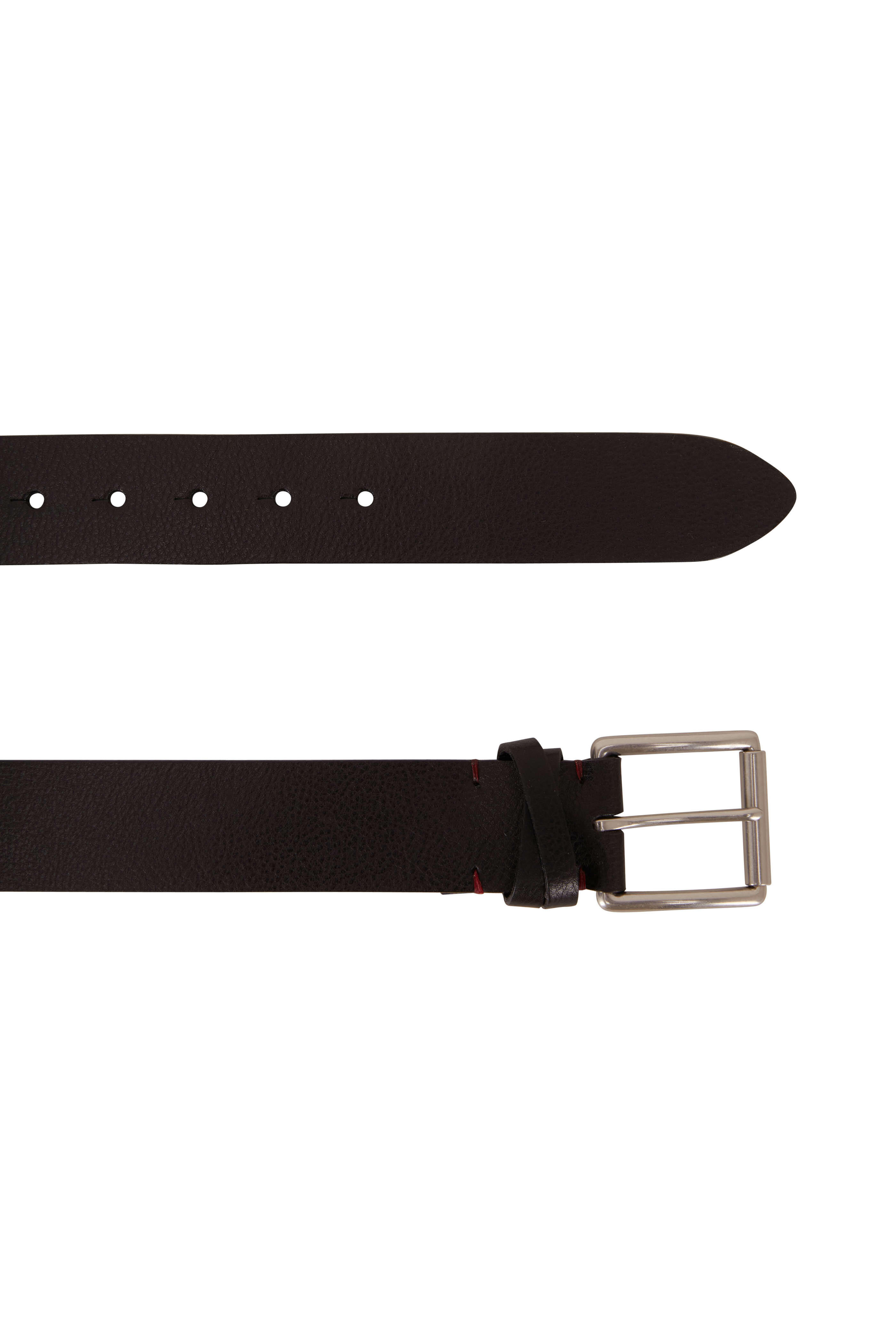 Torino - Black Grained Leather Belt | Mitchell Stores