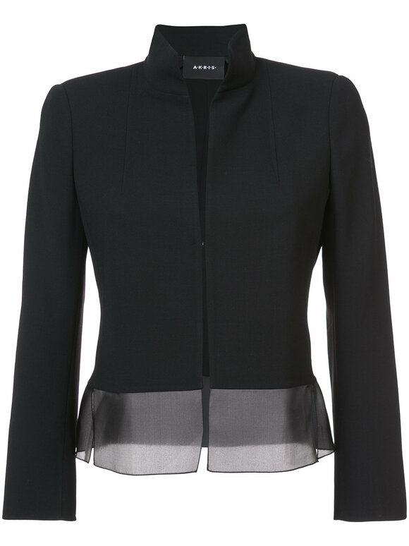 Akris - Ilke Black Short Wool Jacket  