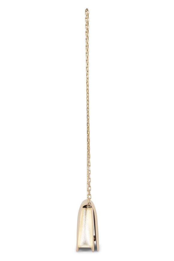 Christian Louboutin Bettina Platino Leather Chain Clutch - view 3