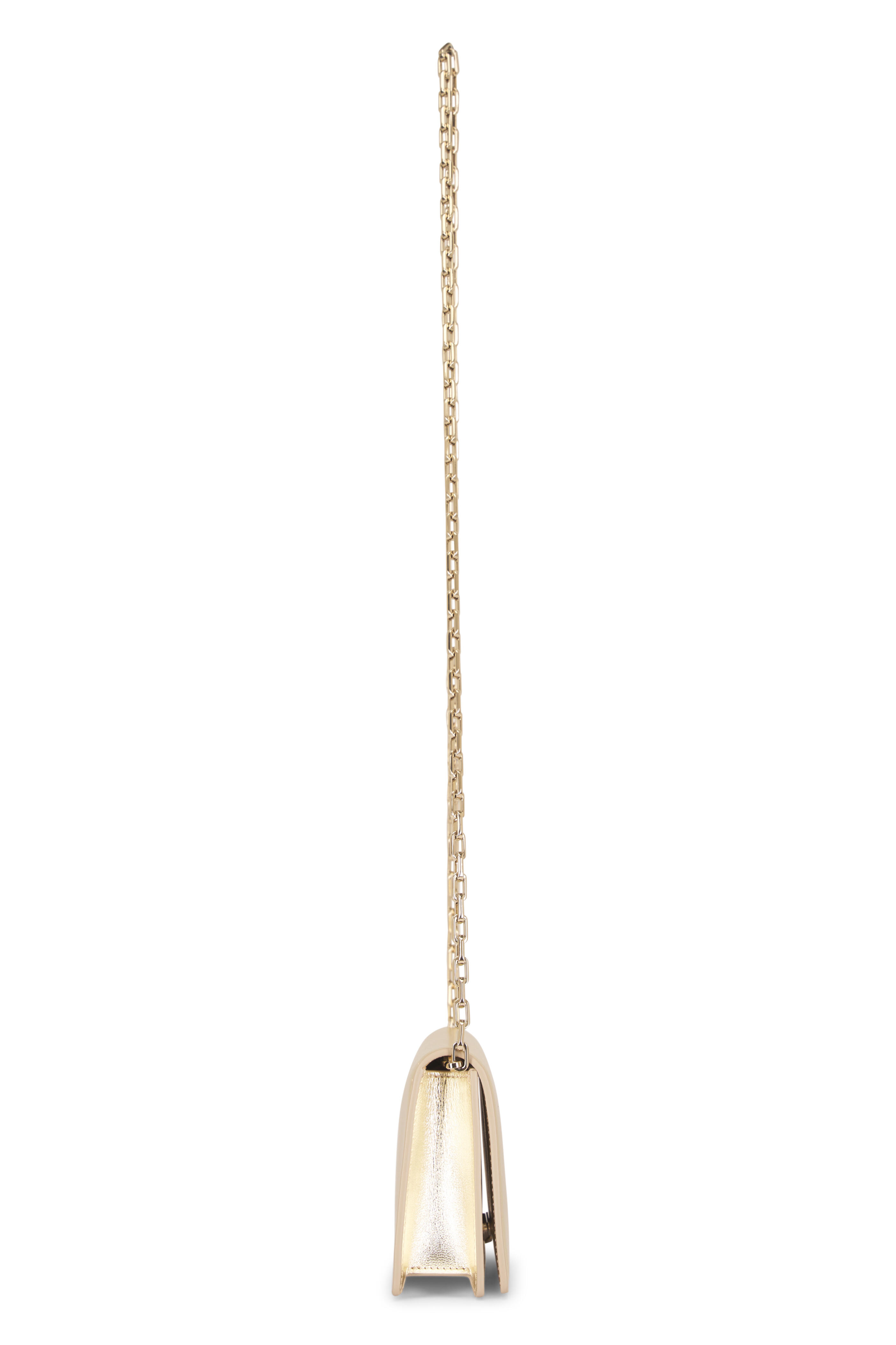 Christian Louboutin - Bettina Platino Leather Chain Clutch - view 3
