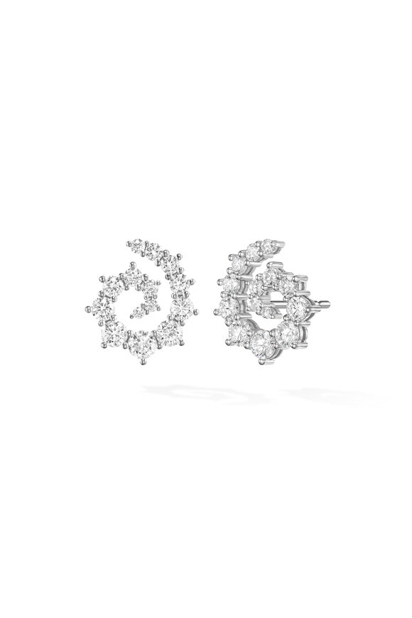Melissa Kaye 18k White Gold Diamond Riley Studs