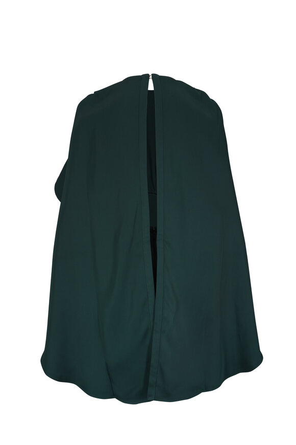 Zimmermann - Eden Bottle Green Cascading Mini Dress