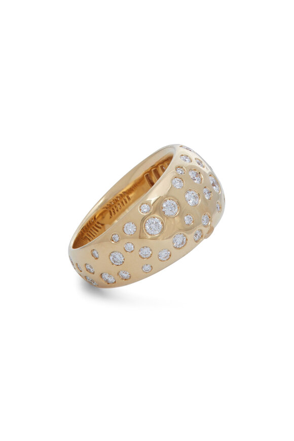 Sidney Garber - Diamond Soft Spotted Melee Volume Ring