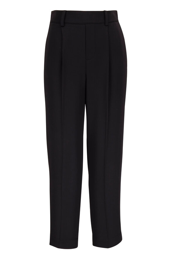 Vince - Black Tapered Crop Pant