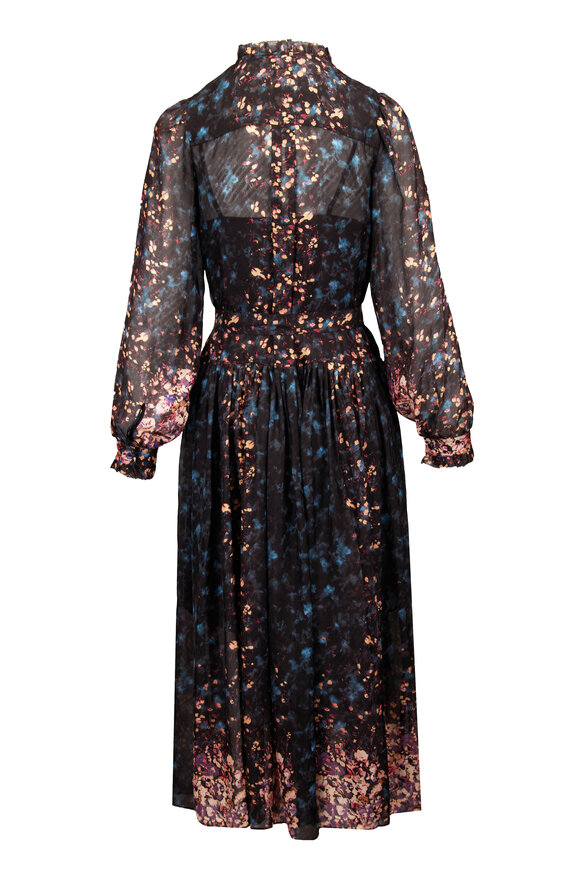 Ulla Johnson Tessa Eclipse Long Sleeve Silk Dress - view 2