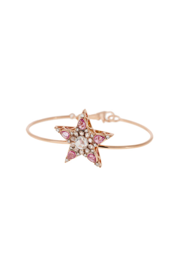 Selim Mouzannar - Diamond & Pink Sapphire Bracelet