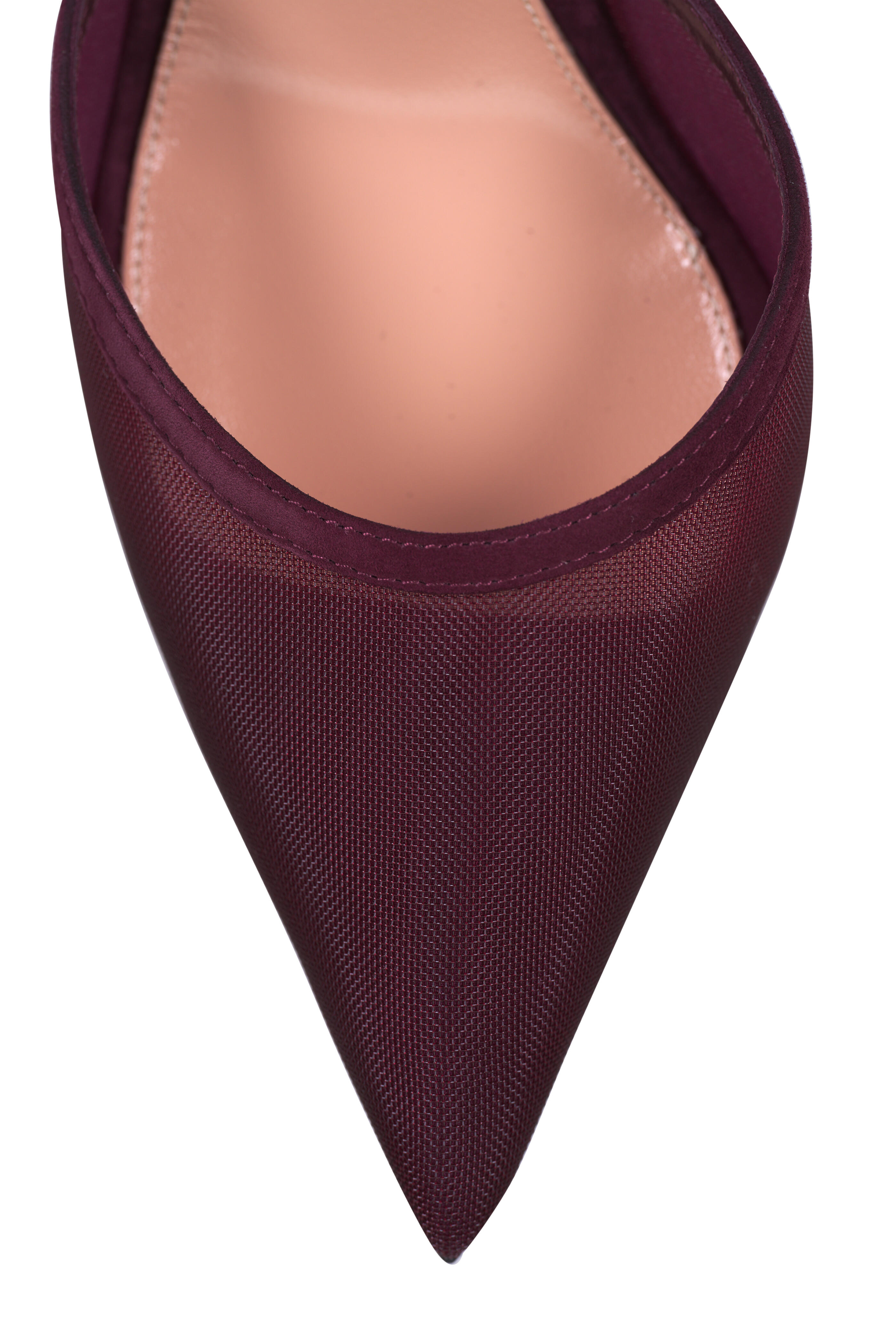 Gianvito Rossi - Dorotea D'orsay Burgundy Ankle Strap Pump, 85mm