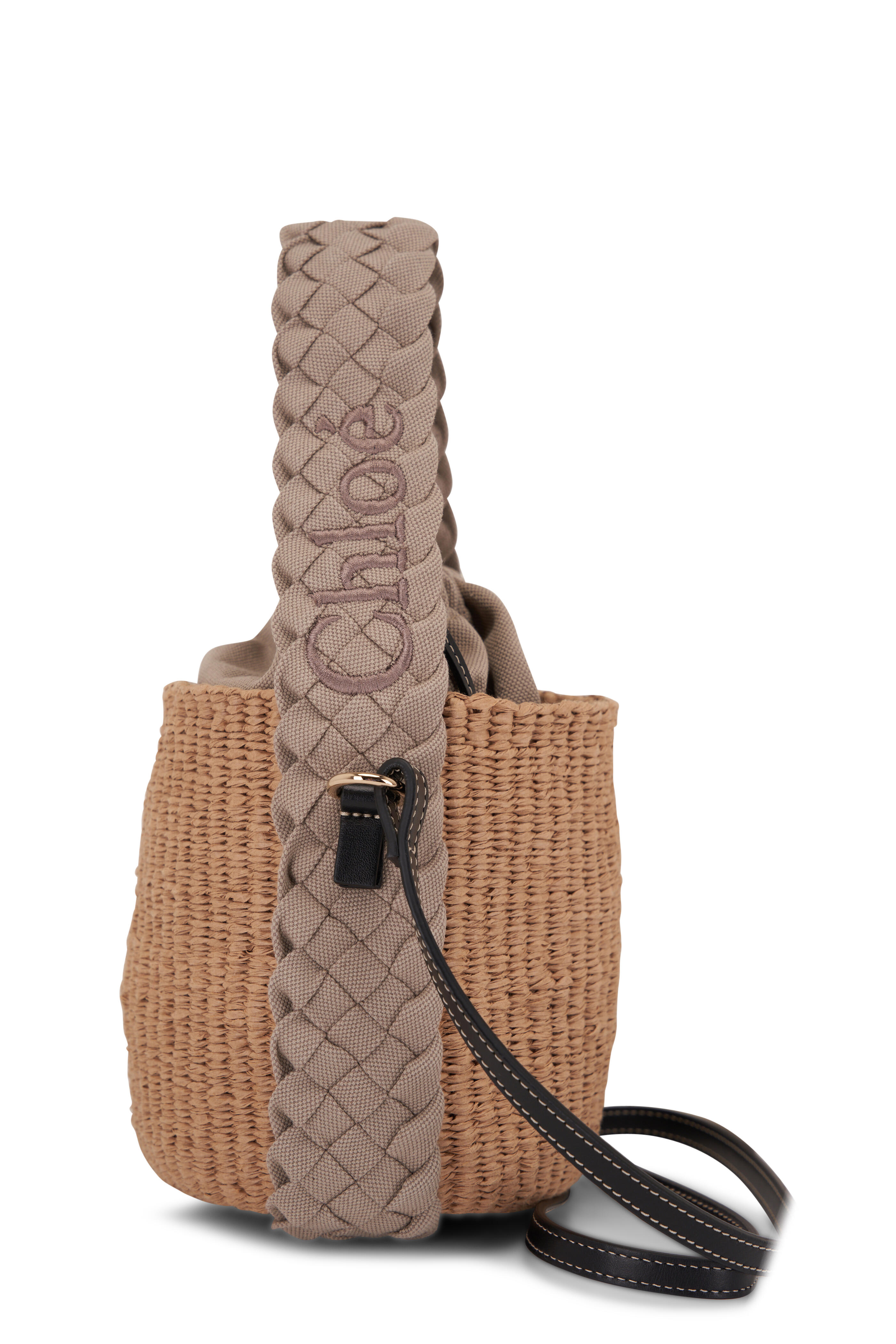 Chloé - Small Woody Gray Paper Bucket Bag | Mitchell Stores