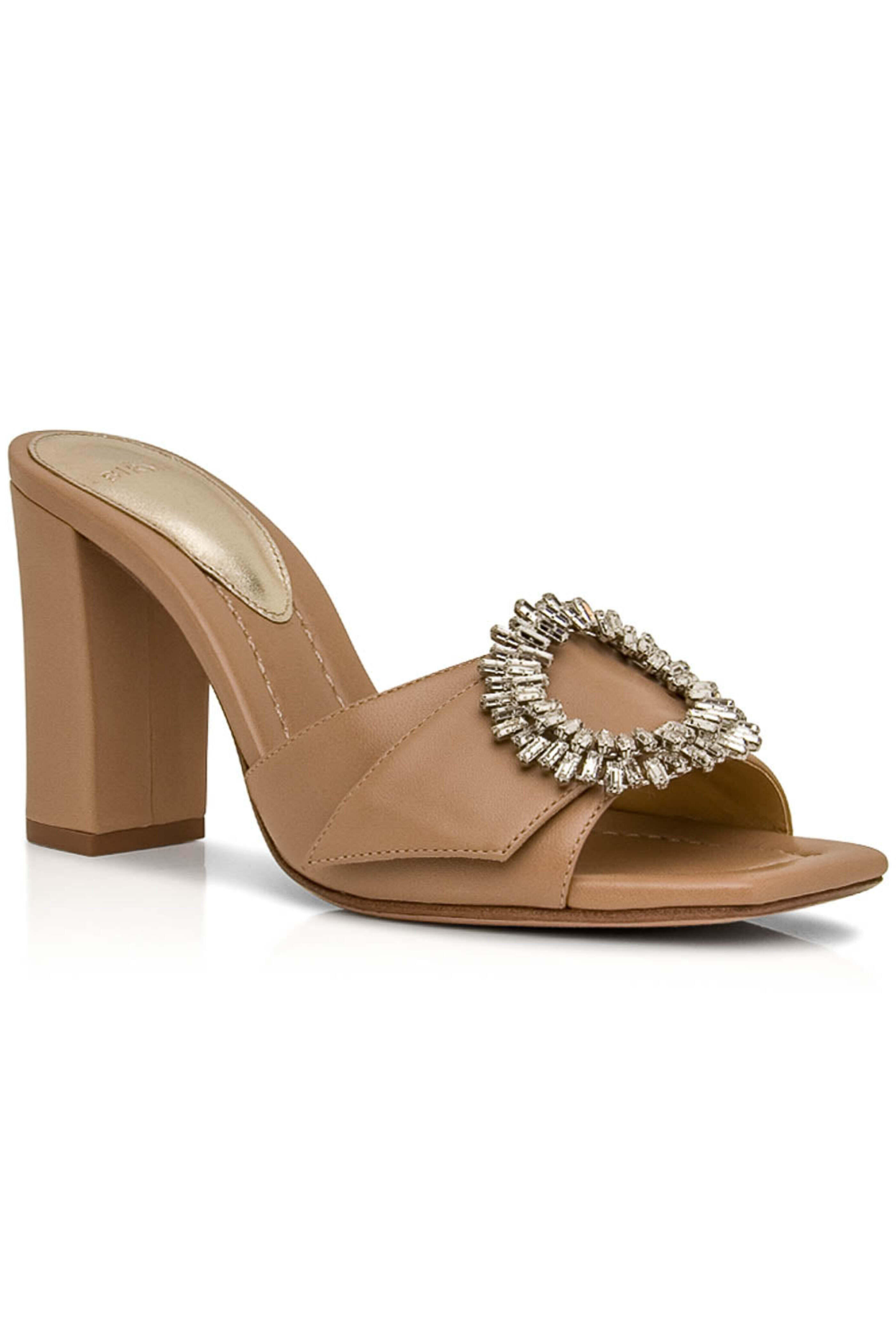Alexandre Birman - Tan Madeline Open Toe Mule Sandal