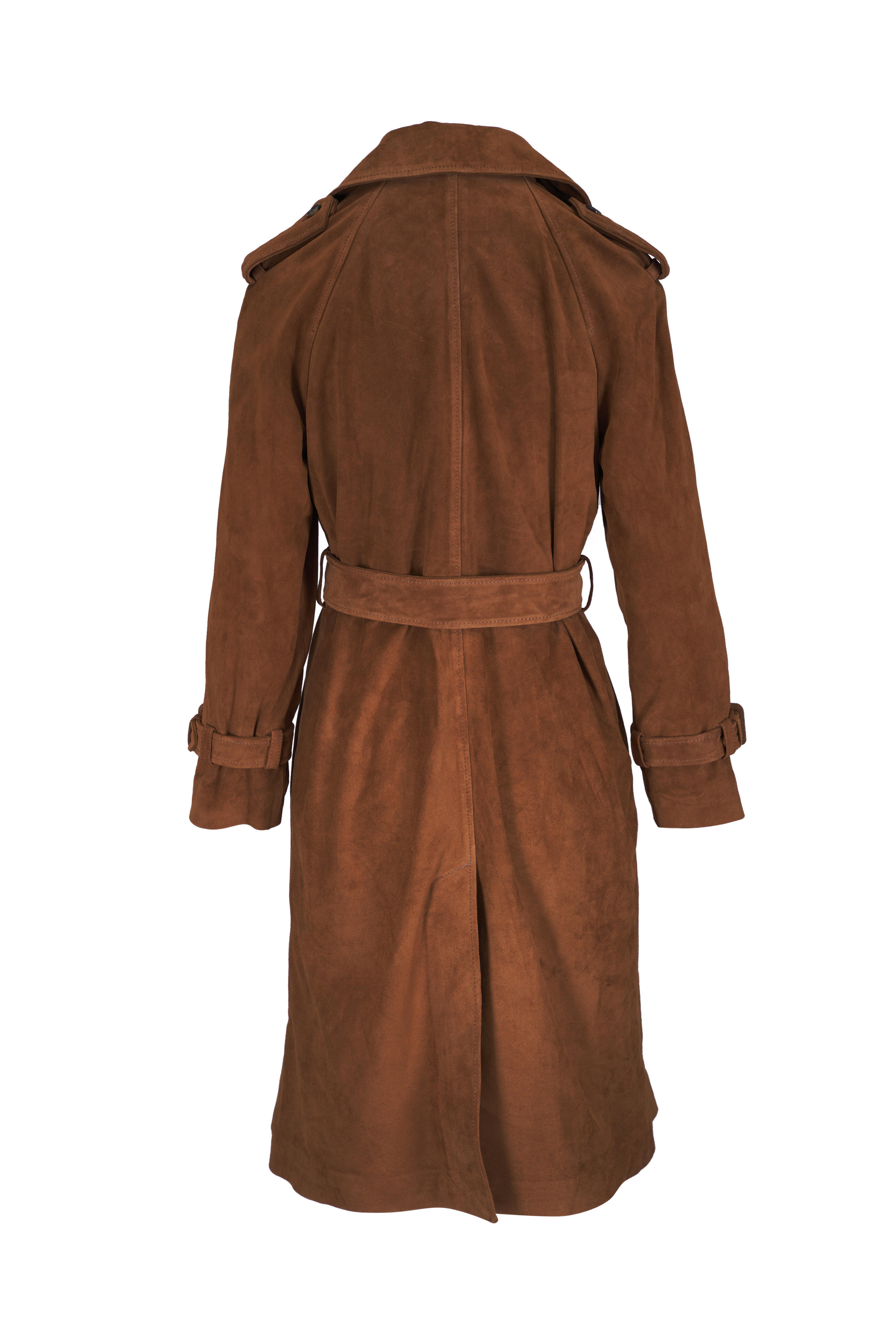 Nili Lotan - Renea Martora Brown Suede Trench Coat