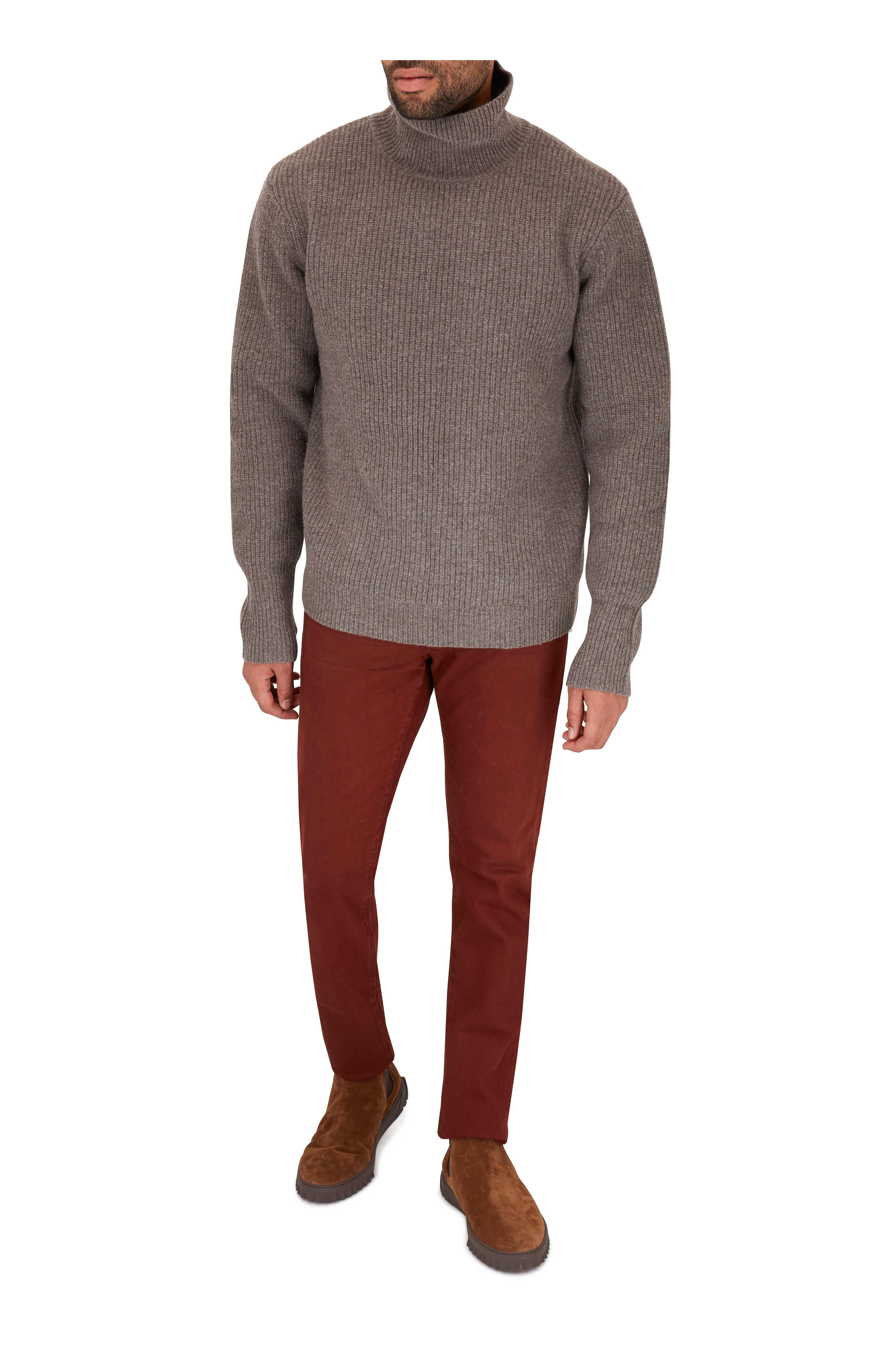 Ferragamo - Talos Brown Sugar Suede Chelsea Boot