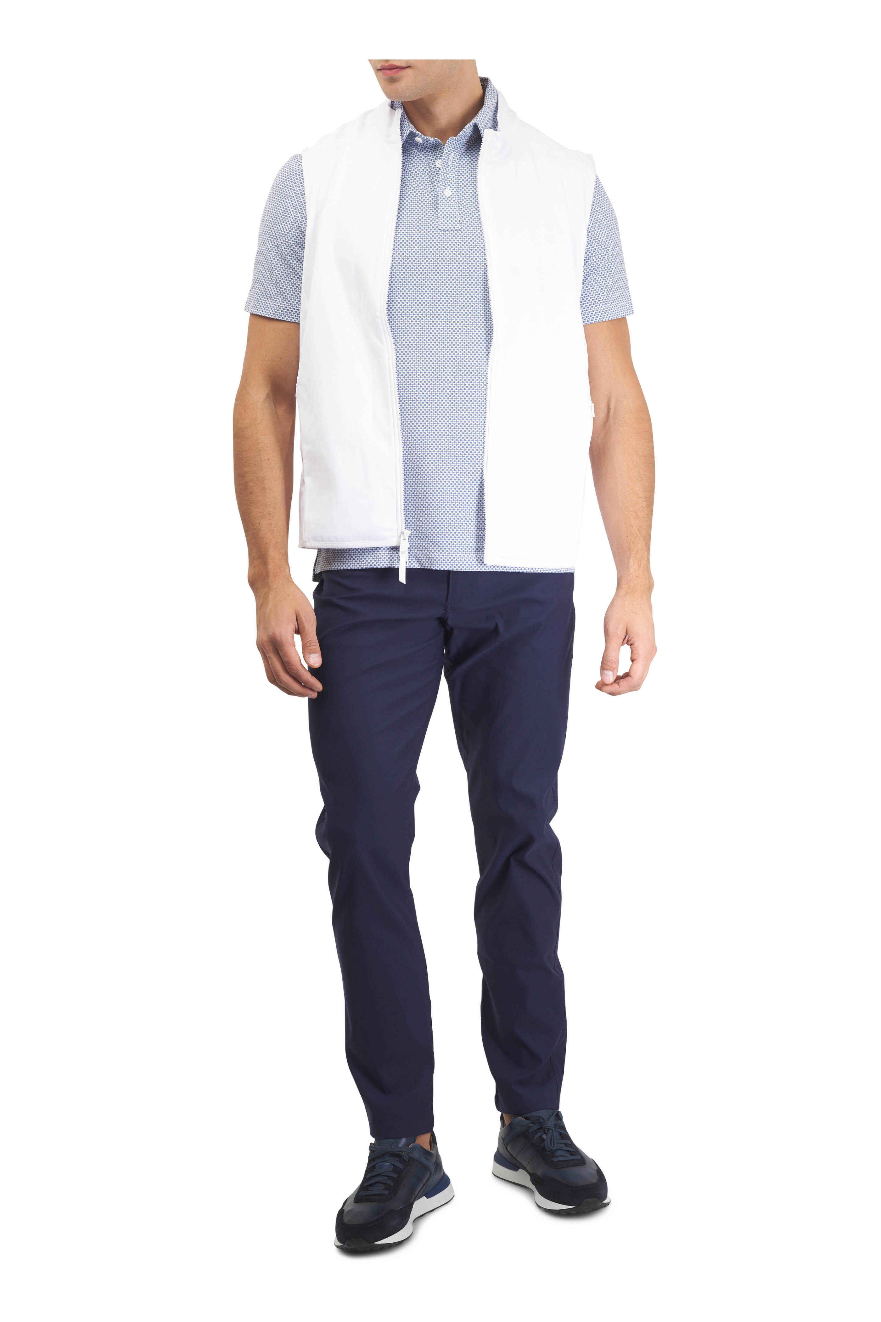 Magnanni - Bravo Navy Leather & Suede Low Top Sneaker